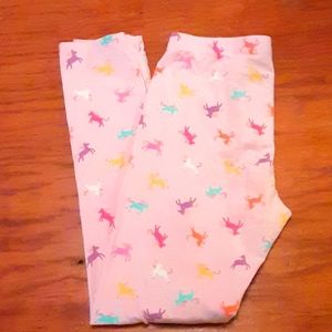 Girls unicorn pj bottoms
